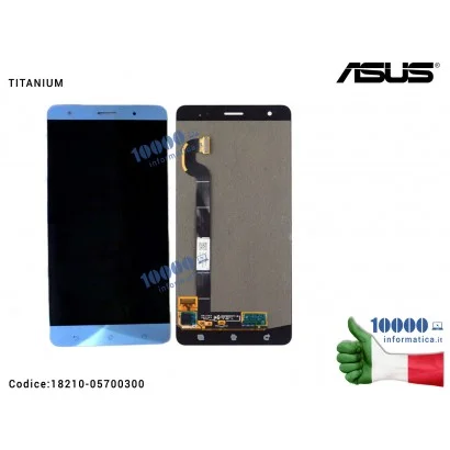 18210-05700300 Display LCD con Vetro Touch Screen ASUS ZenFone 3 Deluxe ZS570KL (Z016D) OLED 5,7'' FHD Full-HD [TITANIUM]