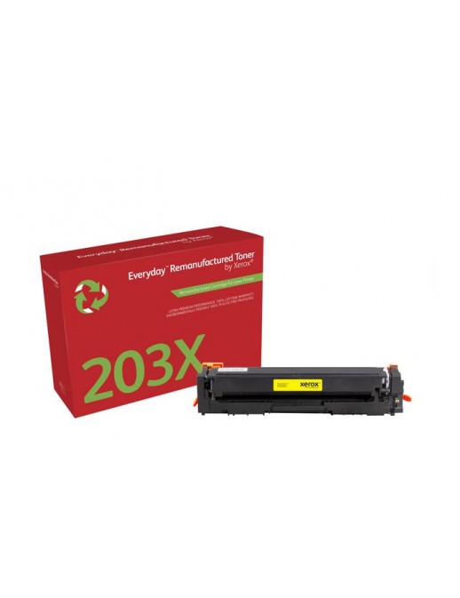 006R03622 Xerox Ay Remanufactured Everyday Yellow Remanufactured Toner By Xerox Replaces Hp 203X (Cf542X), High Capacity