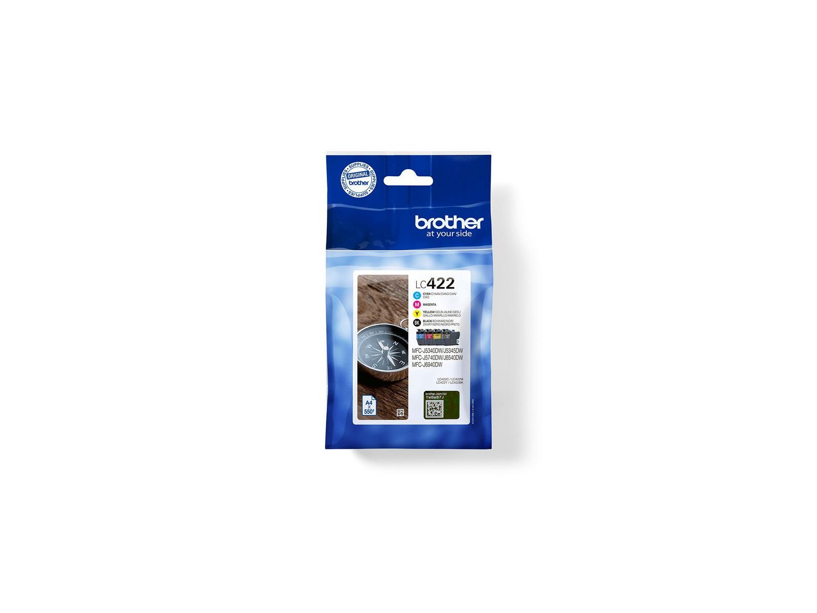 LC422VAL LC422VAL Brother Ink Cartridge 4 Pc(S) Original Black, Cyan, Magenta, Yellow LC422VAL LC422VAL Brother Ink Cartridge 4 Pc(S) Original Black, Cyan, Magenta, Yellow