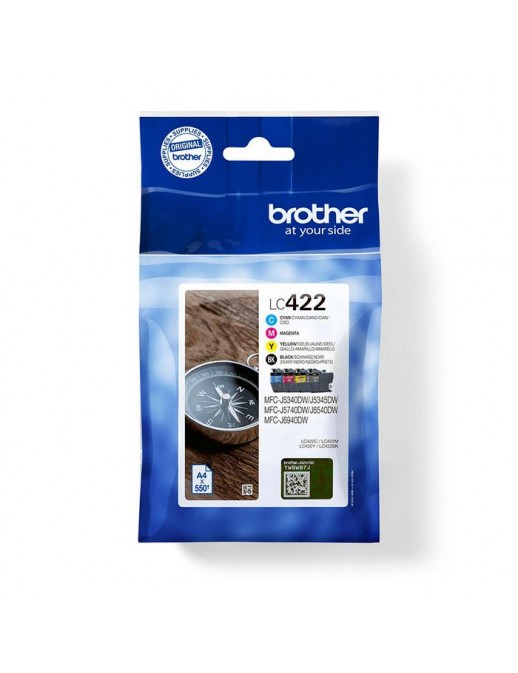 LC422VAL LC422VAL Brother Ink Cartridge 4 Pc(S) Original Black, Cyan, Magenta, Yellow