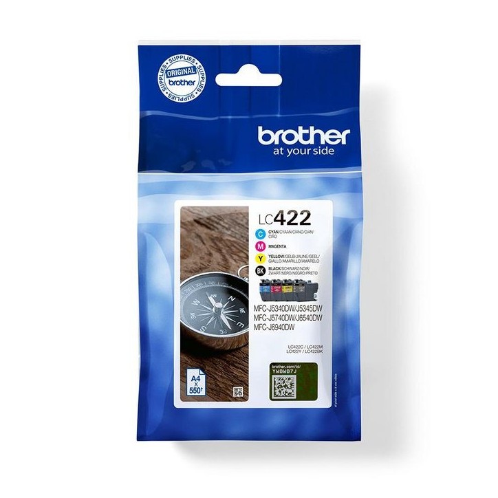 LC422VAL Brother Ink Cartridge 4 Pc(S) Original Black, Cyan, Magenta, Yellow