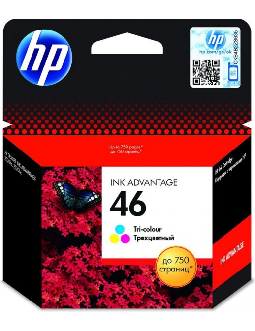 CZ638AE CZ638AE HP 46 Tri-Color Original Ink Advantage Cartridge