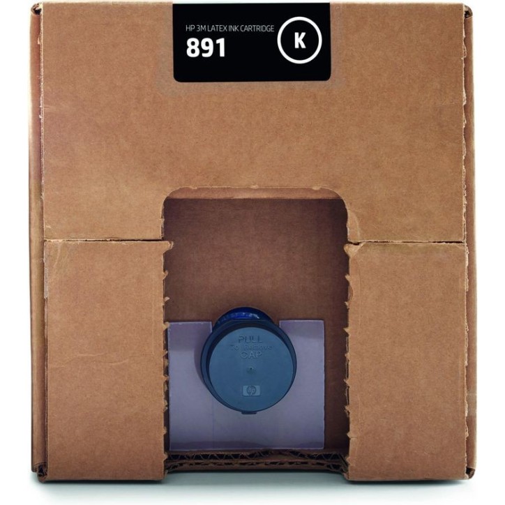 G0Y75A HP 3M 891 10-Liter Black Latex Ink Cartridge