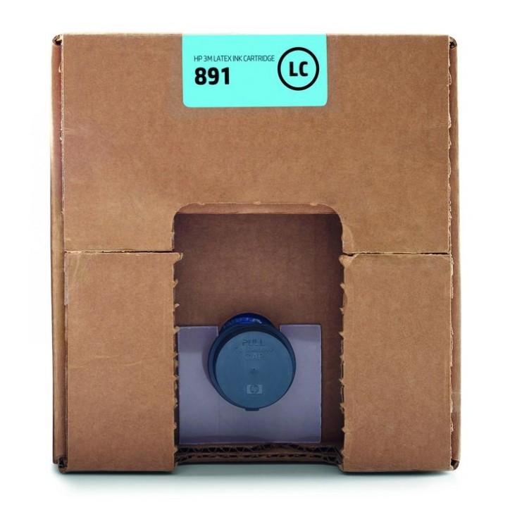 G0Y76A HP 3M 891 10-Liter Light Cyan Latex Ink Cartridge