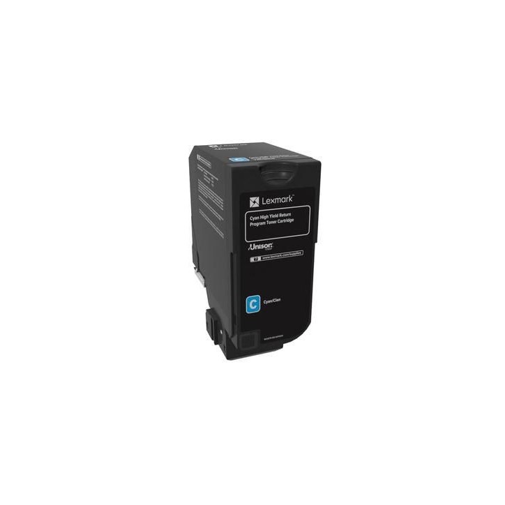 74C2HC0 Lexmark 12K Cyan Return Program Toner Cartridge (CS725)