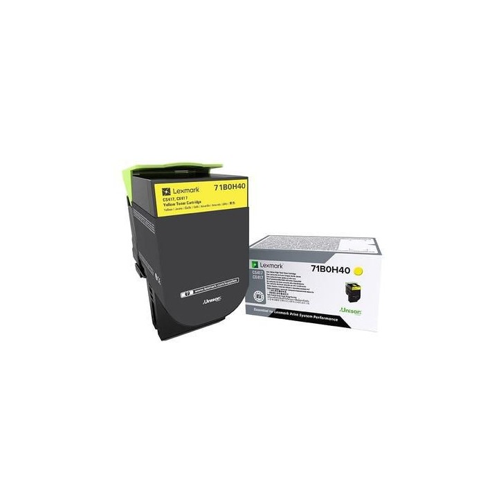 71B0H40 Lexmark Yellow High Yield Toner Cartridge