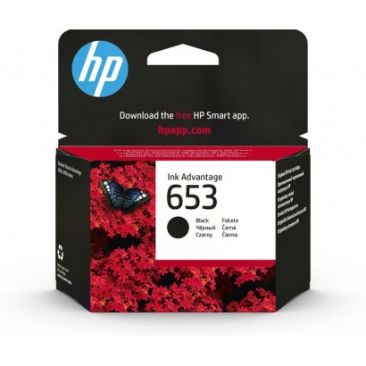 3YM75AEBHK HP 653 Black Original Ink Advantage Cart