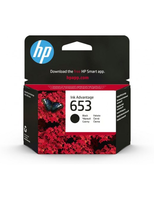 3YM75AEBHK HP 653 Black Original Ink Advantage Cart