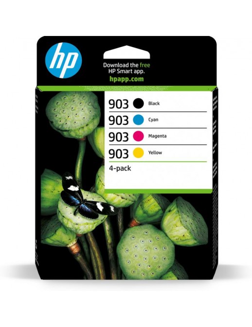 6ZC73AE 6ZC73AE HP 903 4-pack Black/Cyan/Magenta/Yellow Original Ink Cartridges