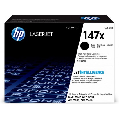 W1470X HP 147X High Yield Black Original LaserJet Toner Cartridge