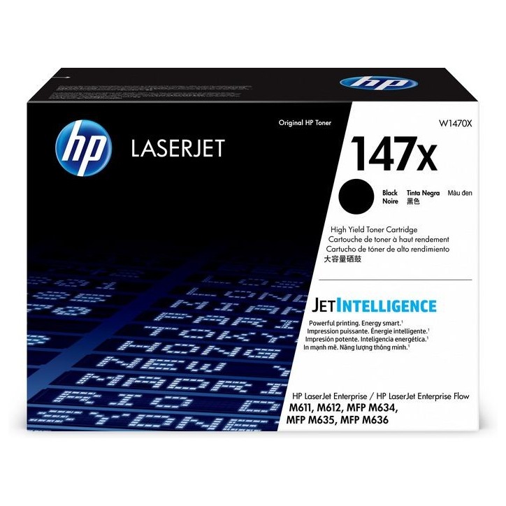 W1470X HP 147X High Yield Black Original LaserJet Toner Cartridge