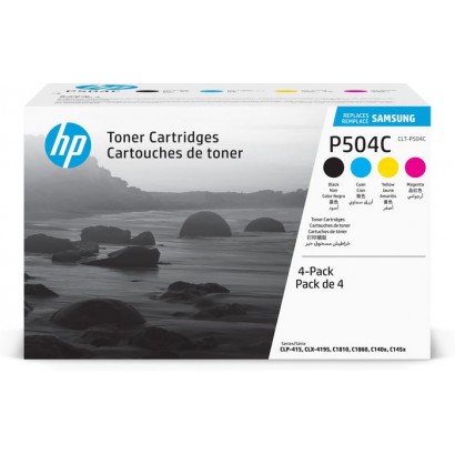 SU400A HP CLT-P504C 4-pack Black/Cyan/Magenta/Yellow Toner Cartridges