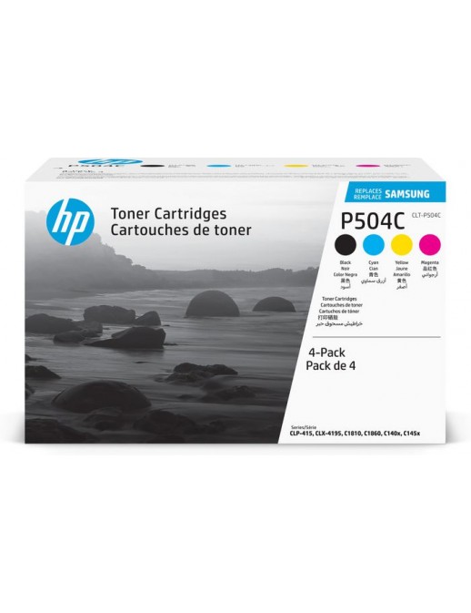 SU400A SU400A HP CLT-P504C 4-pack Black/Cyan/Magenta/Yellow Toner Cartridges
