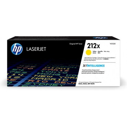 W2122X HP 212X High Yield Yellow Original LaserJet Toner Cartridge