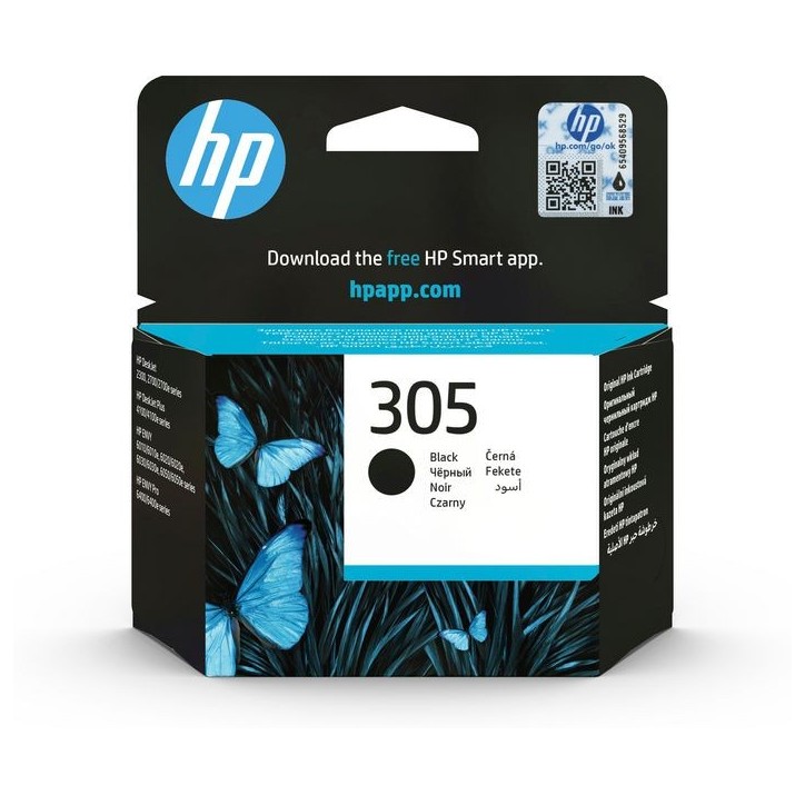 3YM61AEUUS HP 305 Black Original Ink Cartridge