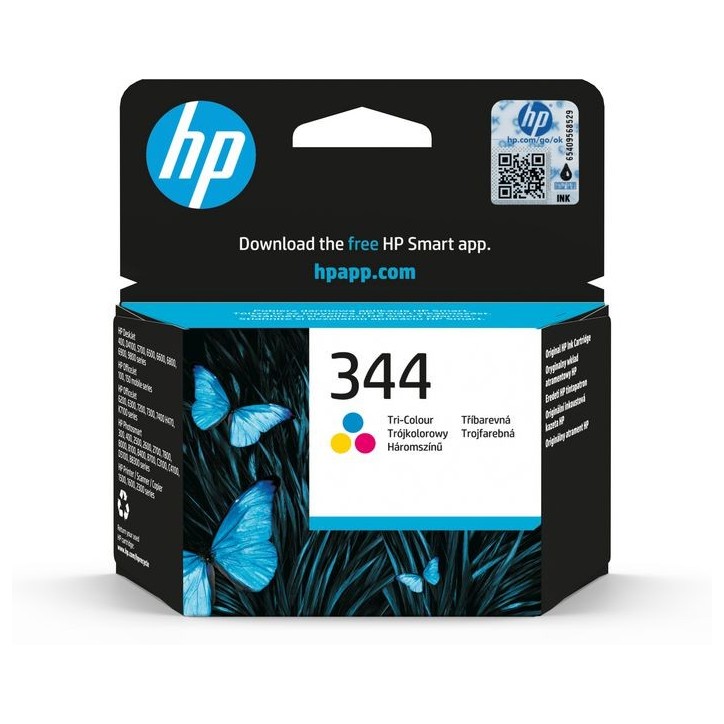 C9363EEUUS HP HP 344 Tri-colour Inkjet Print Cartridge with Vivera Inks