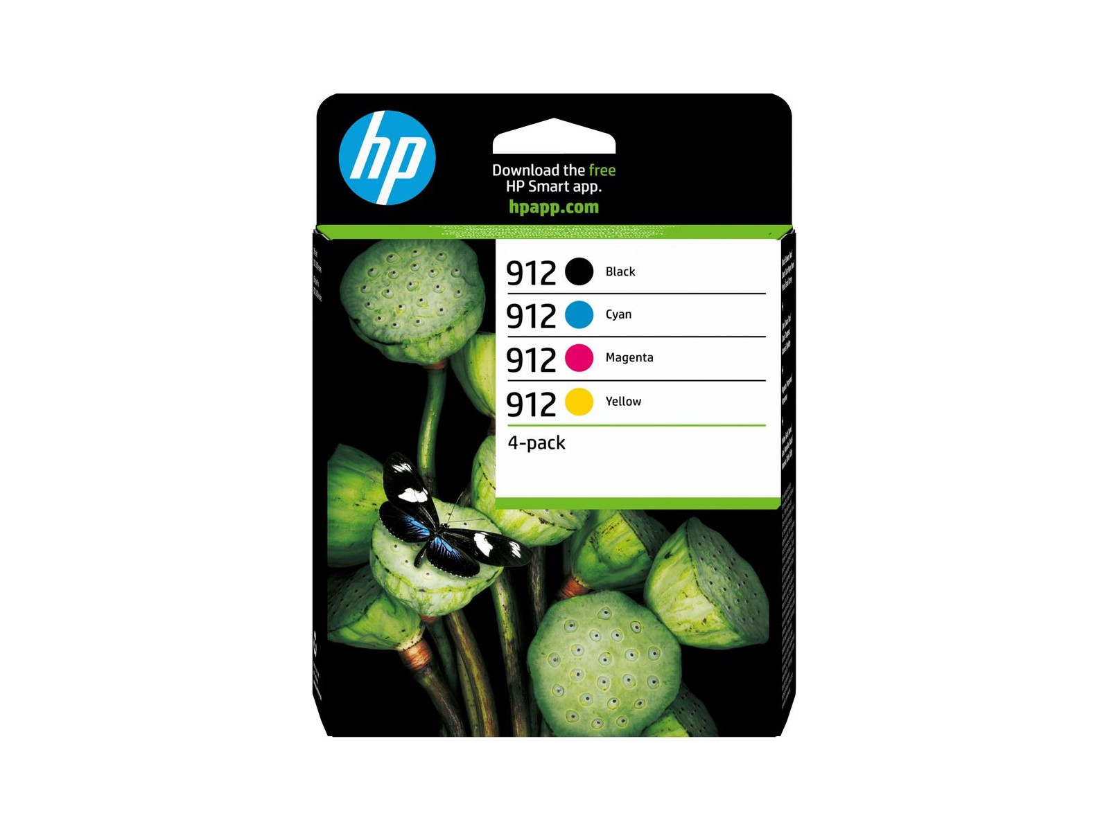 6ZC74AE#301 6ZC74AE301 HP 912 4-pack Black/Cyan/Magenta/Yellow Original Ink Cartridges