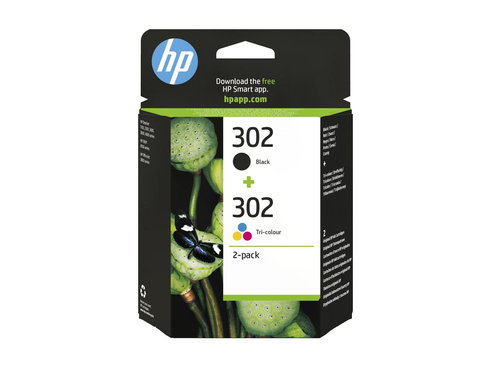 X4D37AE X4D37AE HP 302 2-pack Black/Tri-colour Original Ink Cartridges X4D37AE X4D37AE HP 302 2-pack Black/Tri-colour Original Ink Cartridges