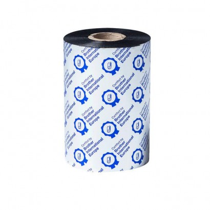 BWS1D450110 BWS1D450110 Brother Standard Wax Thermal Transfer Black Ink Ribbon BWS-1D450-110