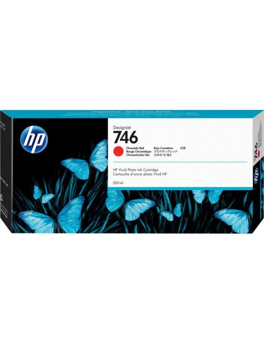 P2V81A HP 746 300-ml Chromatic Red DesignJet Ink Cartridge 826030