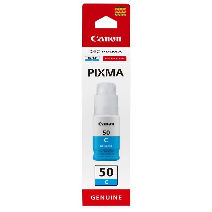 3403C001 Canon GI-50 C, High Yield, Ink Bottle, Cyan