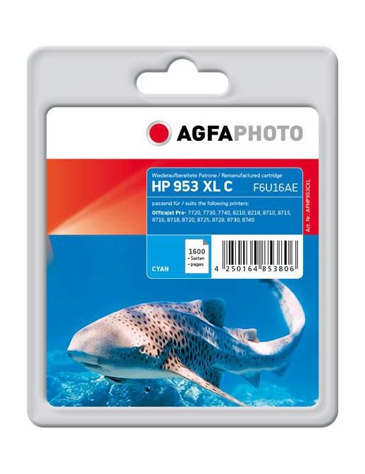 APHP953CXL AgfaPhoto Cyan, 1600p, OfficeJet Pro 77**/82**/87**