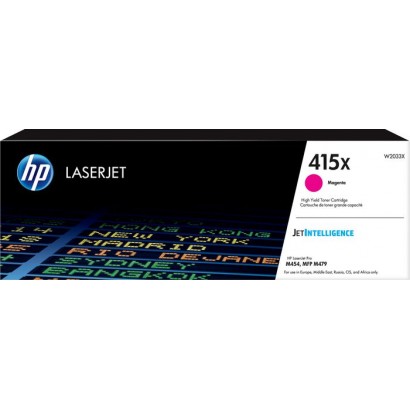 W2033X HP 415X High Yield Magenta Original LaserJet Toner Cartridge