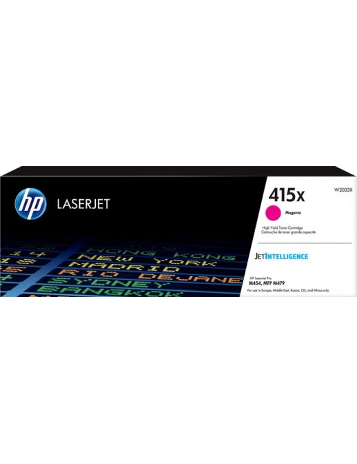 W2033X HP 415X High Yield Magenta Original LaserJet Toner Cartridge