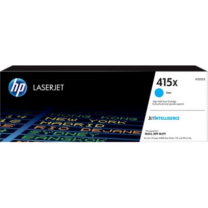 W2031X W2031X HP 415X High Yield Cyan Original LaserJet Toner Cartridge