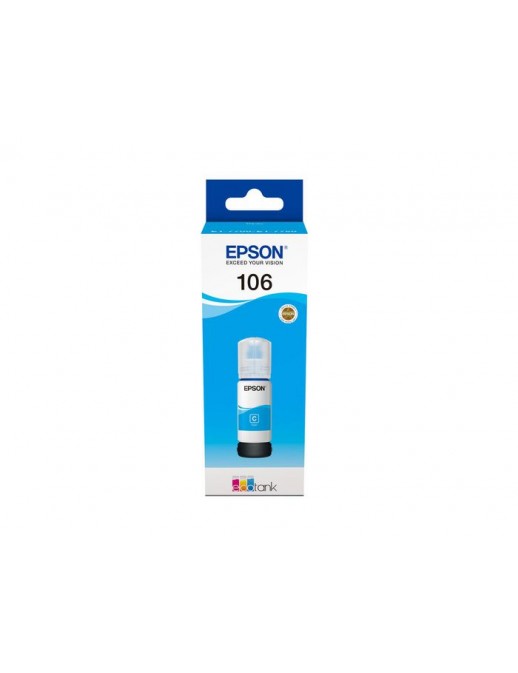 C13T00R240 Epson 106 EcoTank Cyan ink bottle