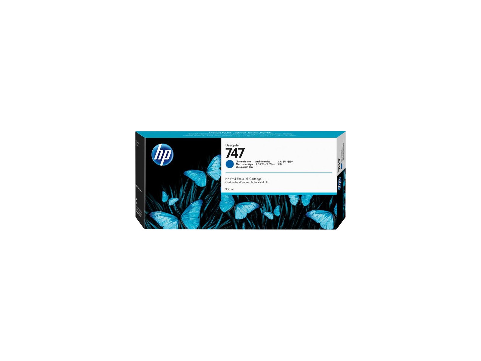 P2V85A P2V85A HP 747 300-ml Chromatic Blue DesignJet Ink Cartridge P2V85A P2V85A HP 747 300-ml Chromatic Blue DesignJet Ink Cartridge