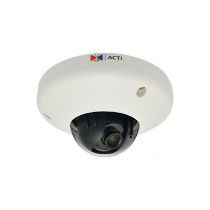 E911 ACTi 3MP, Indoor, Mini Dome, WDR, SLLS, Fixed lens, f2.1mm/F1.8 (HOV:117.5°), H.265/H.264,...