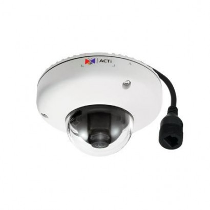 E936 ACTi 2MP, Outdoor, Mini Dome, WDR, SLLS, Fixed lens, f2.55mm/F2.2 (HOV:110.3°), H.264,...