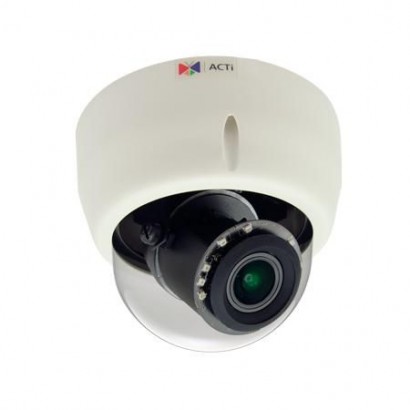 E618 ACTi 3MP, Indoor, Zoom, Dome, D/N, Adaptive IR, WDR, 4.3x Zoom, f3.1-13.3mm/F1.4-4.0...