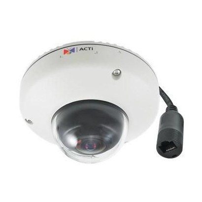 E921 ACTi 5MP, 2592 x 1944, 15 fps, 1/3.2" CMOS, Mic-in and line-in, Fast Ethernet, PoE, 3.36 W