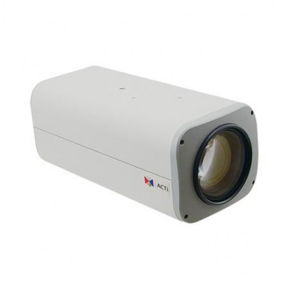 I29 I29 ACTi 2MP, Box, D/N, WDR, ELLS, 36x Zoom lens, f4.6-165.6mm/F1.55-5.0 (HOV:62.7°-2.7°), DC iris, Auto Focus, H.264, 10...