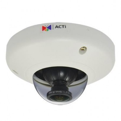 E96 ACTi 5Mpix (2592 x 1944, 15 fps), 180/360° View, Vandal Resistant, WDR, Fisheye Lens with...