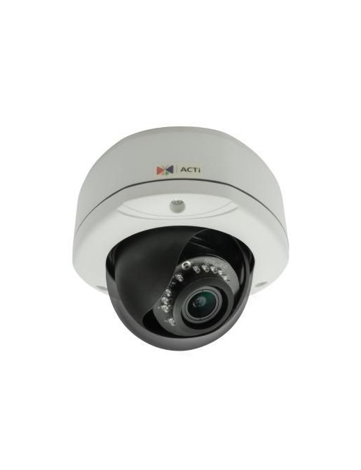 E83A E83A ACTi 5MP, Outdoor, Dome, D/N, Adaptive IR, Basic WDR, Vari-focal lens, f2.8-12mm/F1.4 (HOV:69.2°-28.2°), H.264, 108...