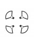 CP.PT.000787 CP.PT.000787 DJI Spark Propeller Guard, 4 pcs, Black