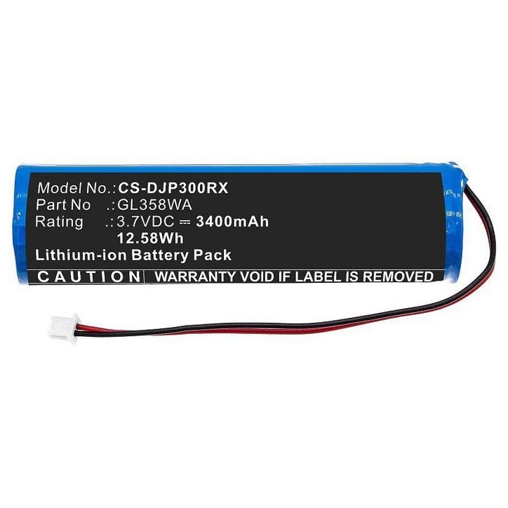 MBXDR-BA002 CoreParts Battery for Drones 12.58Wh Li-ion 3.7V 3400mAh Blue for DJI Drones Phantom 3 Standard Remote Cont GL358WA