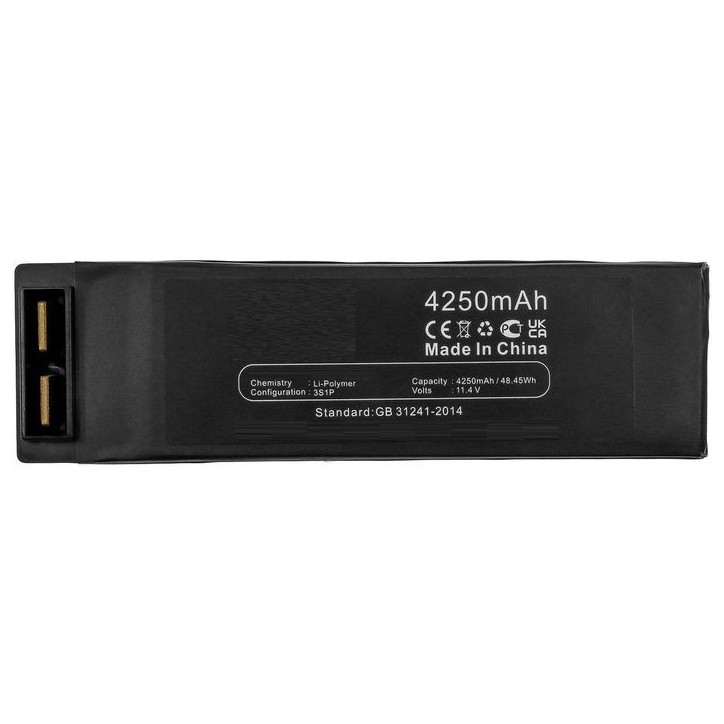 MBXDR-BA033 CoreParts Battery for Swellpro Drones 48.45Wh Li-Polymer 11.4V 4250mAh Black for Spry, Spry+ CDC01 0004