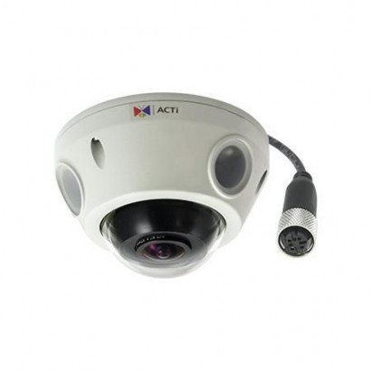 E925M ACTi 5MP, Outdoor, Mini Fisheye Dome, D/N, Adaptive IR, Basic WDR, M12, Fixed lens,...