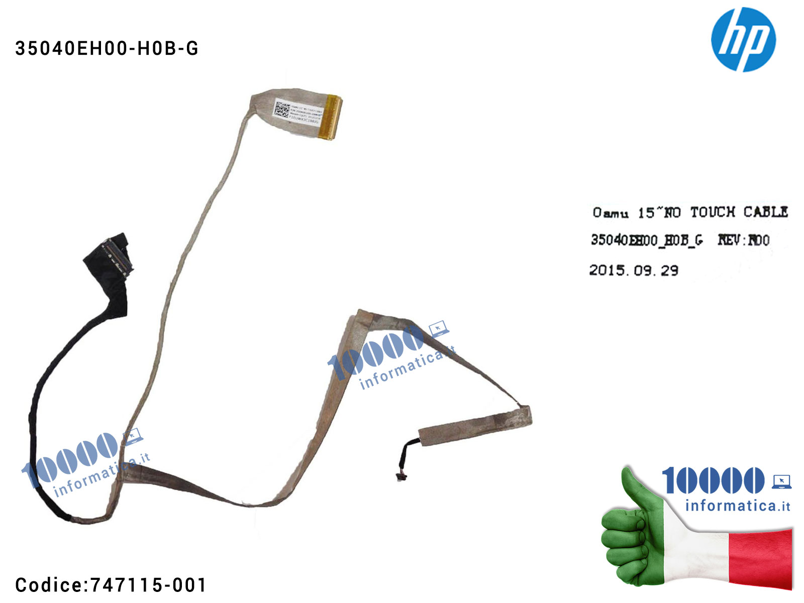 Cavo Flat LCD Per HP 15-GW, 15-DW, 250 G8, 255 G8 - Ricambio Non Touch, 30 PIN - Foto 8