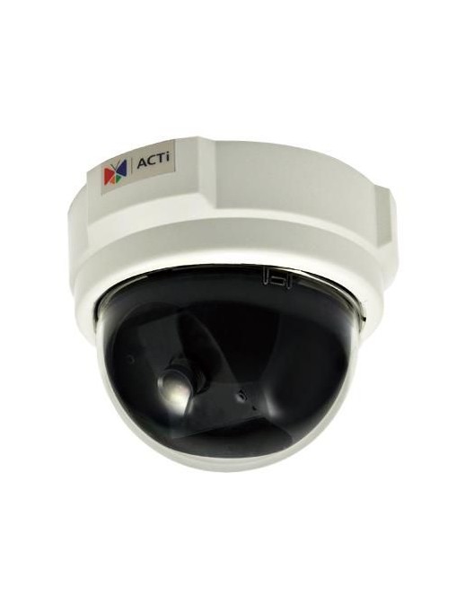 E51 ACTi 1MP Indoor Dome with Basic WDR, Fixed Lens