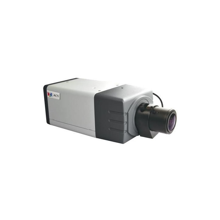 E23 ACTi 2MP Box with D/N, Basic WDR, SLLS, Vari-focal lens E23 ACTi 2MP Box with D/N, Basic WDR, SLLS, Vari-focal lens
