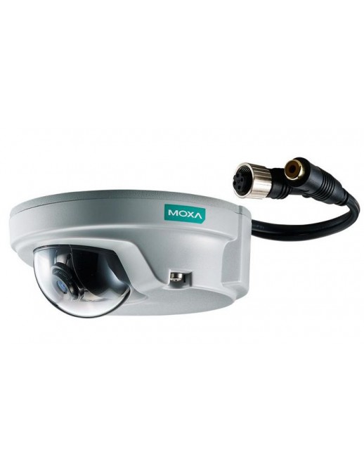 49289 Moxa 1/2.7” HD progressive scan CMOS, 1280 x 720 30 fps, 8.0 mm, F1.8, 0.2 Lux, PoE, IP 66, 10/100BaseT(X), RJ-45 VPORT P0