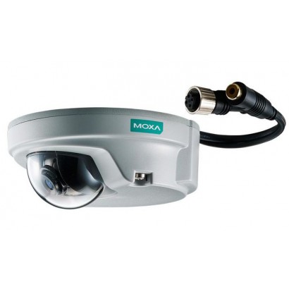 49286 49286 Moxa 1/2.7” HD progressive scan CMOS, 1280 x 720 30 fps, 8.0 mm, F1.8, 0.2 Lux, PoE, IP 66, 10/100BaseT(X), RJ-45...