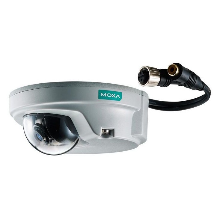 49286 Moxa 1/2.7” HD progressive scan CMOS, 1280 x 720 30 fps, 8.0 mm, F1.8, 0.2 Lux, PoE, IP 66, 10/100BaseT(X), RJ-45 VPORT P0