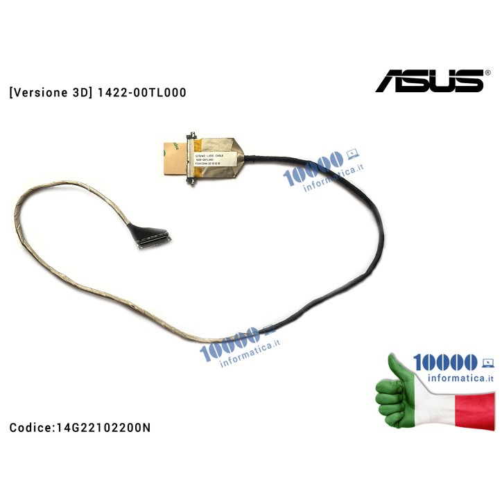 Cavo Flat LCD ASUS [VERSIONE 3D] ROG G73 G73J G73JH G73JW G73SW [3D] 1422-00TL000 14G22102200G