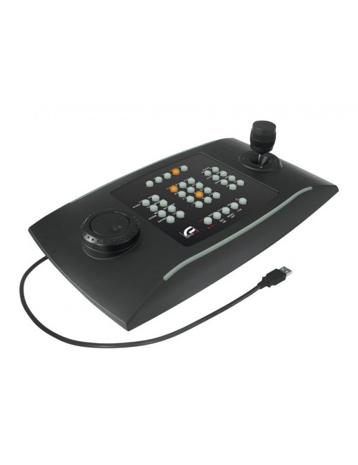 DCZ DCZ Pelco Universal keyboard for managing CCTV applications from PC, USB 2.0, 1.4kg, Black